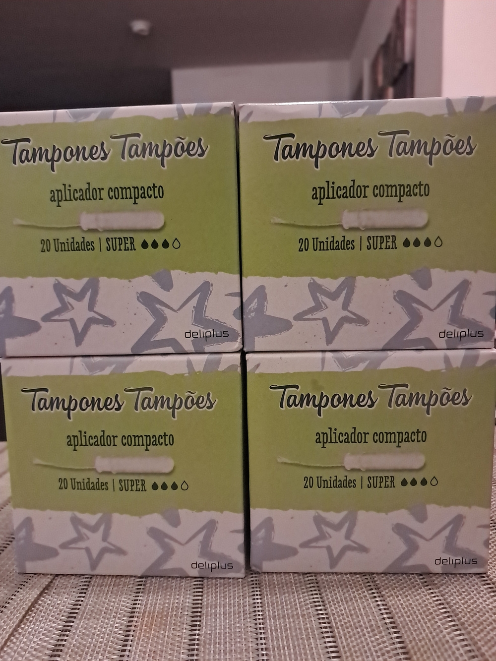 Deliplus Green Compact Applicator Tampons - Super Absorbency (20 units)